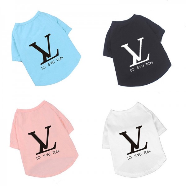 ルイヴィトン/lv ペット 犬服 tシャツ ブランド ドッグ洋服 両足のペット服 春夏プルオーバー 犬用 ネコ服 通気 散歩 お出かけ 吸水 速乾 ベスト エアコン対策 S~2XL