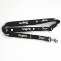 Supreme ブランドドッグ用品 犬 牽引ロープ ハーネス 2点セット シュプリーム ペット用ハーネス ナイロン製 耐久性 オシャレ ペット お出かけ用 調節可能 お散歩 ロゴマーク S M L