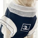 Chanel 犬服 大型犬服 tシャツ ブランド シャネル ペット洋服 気質の衣装 薄手ベスト レース付き ペット服  夏コスチューム 可愛い お出かけ服 脱毛保護 無袖シャツ 動きやすい 日よけ服 ゴールデン・レトリバー  ラブラドール・レトリーバー