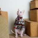 Gg ブランド 猫用品 猫ウェア 激安 tシャツ 子犬服 定番プリント柄 トレーナーシャツ ペット洋服  ファッション 犬服 tシャツ 小中大型猫用シャツ かわいい ペット半袖 猫のエアコン服 XS~3XL