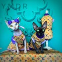 ブランド ヴィトン/lv 猫用品 ペット洋服 猫のベスト ルイヴィトン 無袖シャツ ワンピース 小型犬用ドレス 猫ウェア 可愛い ペット服 無袖ドレス 韓国 猫服 着心良い 肌に優しい XS~2XL