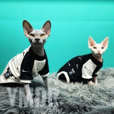 NIKE 猫服 tシャツ ハイブランド ナイキ ペット用パーカー 子犬服 保温 ネコウェア 秋冬パーカー スウェット 部屋着 ナイキ ペット服 ロゴtシャツ 韓国 パッチワーク T-シャツ 半袖 猫服 ストレート系 カッコイイ S~2XL