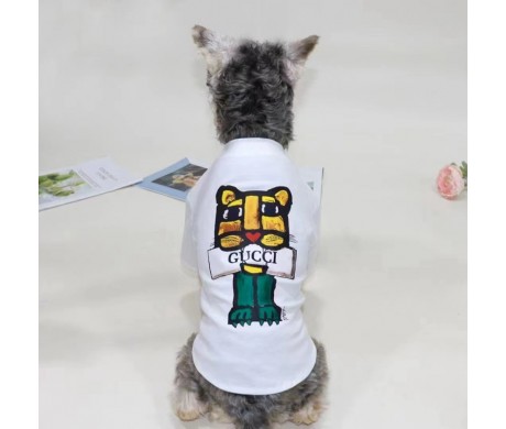 可愛い GUCCI 犬の虎柄Tシャツ フェンディ 心地 ペット服 ルイヴィトン 犬用品
