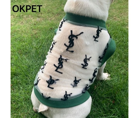 ハイブランド グッチ YSL 犬の夏ウェア 通気性 シャネル ペット用編みキャリーバッグ