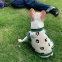 Dior ディオール ペット服 春夏 犬ウェア DOG 薄紗 無袖 ブランド 猫服 オシャレ 通気性 ロゴ入れ 涼しい 紡糸 キュート お出かけ服 小中型犬 心地よい 日よけ服 脱毛保護 XS~3XL