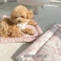 ブランド DIOR 犬 マット 犬 猫ケージ用敷物 ペット クッション 両面利用 ベーシック ディオール 犬用ベッドパッド ペットハウス 四季通用 防湿 通気性 快適 柔らかい 滑りにくい 清潔キープ S/M/L