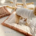 ハイブランド 犬 マット FENDI  犬 猫 敷きマット フェンディ ペット用クッション 両面利用 可愛い 犬用ベッドパッド ペットハウス 通年使える 通気性 快適 柔らかい 滑りにくい 清潔キープ S/M/L 激安
