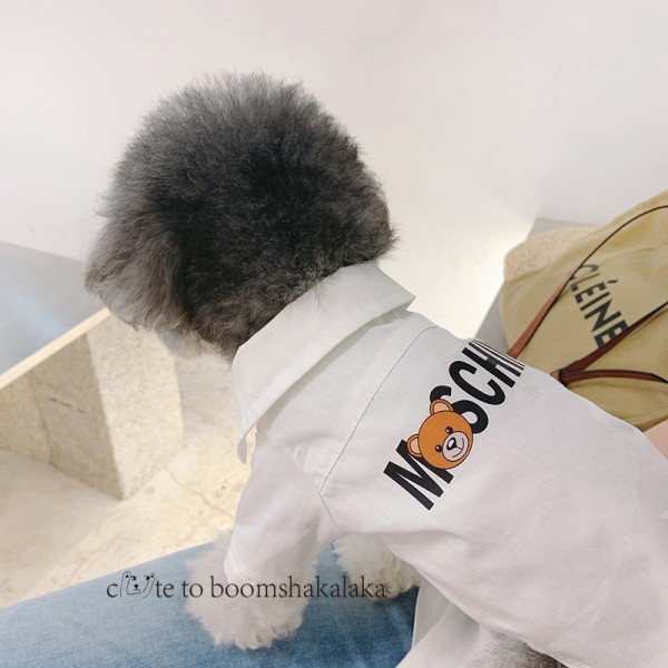 Moschino モスキーノハイブランドペット服ドッグウェア 犬の服ブランド犬用洋服パロディブランドペット用服激安ブランド猫服ペット用服 トイプードル チワワ ダックス
