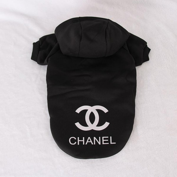 Chanel ハイブランド シャネル 犬服 tシャツ 犬用パーカー 大型犬ウェア ドッグウェア ペット服 ロゴ入れ 簡約スタイル 裏起毛 秋冬 ペット洋服 半袖 暖かい 5カラー　