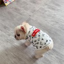 ハイブランド lv コラボシュプリーム 犬服 Tシャツ 通気性 ベスト 激安 チョッキ 小型犬 ルイヴィトン 可愛い無袖 柔らかい 綿製 タンクトップ 猫服 おしゃれ 脱毛保護 ひんやり ペットウェア 子犬 洋服 お散歩 小中型ペット服 xs~2xl