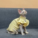 disney ペット 服 ネコ キャット 猫洋服 かわいい ディズニー 動きやすい プリンセスドレス にゃんこ フリル袖 フリンジ無毛猫スフィンクス服 子犬の犬のスカートの服 夏の女の子 後背位ドレス アップアパレル 