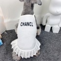 ブランド シャネル ペット 犬洋服 ドレス 犬のタンクトップ ドッグ服 chanel 猫服 ワンピース かわいい 小中型 犬用ベスト 薄い ペット服 通気 袖なし 動きやすい 着心地よい 無袖シャツ 日焼け止め服 激安 XS~2XL