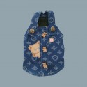 ハイブランド ルイヴィトン ペット服 犬ウェア かわいい 素敵な猫デニムスカート Louis Vuitton 犬 デニムドレス 犬の服 犬の洋服 ドッグのワンピース 猫服 犬ウェア  おしゃれ 小中型ペット服 XXS~XL