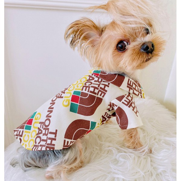 ハイブランド 犬服 the north face ペット用品 春夏シャツ シンプル ザノースフェイス 犬の半袖シャツ かっこいい  中小型犬 猫ウェア かっこいい 両足 猫服 ペット散歩用 おでかけ ペット服 高品質 XXS~XL 写真撮影着 猫服 