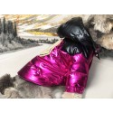 MONCLER 犬服 ダウンジャケット 防寒コート ブランド モンクレール 犬 ダウンコート わんちゃん冬服 ドッグウェア お出かけ用 光沢のある生地 ファッション 着脱便利 カッコイイ おしゃれ 防風 防水 S~2XL