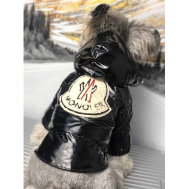 MONCLER 犬服 ダウンジャケット 防寒コート ブランド モンクレール 犬 ダウンコート わんちゃん冬服 ドッグウェア お出かけ用 光沢のある生地 ファッション 着脱便利 カッコイイ おしゃれ 防風 防水 S~2XL