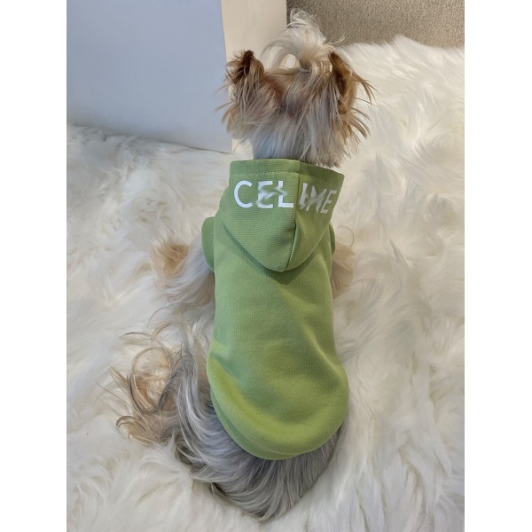 CELINE ブランド セリーヌ ペット服 犬服 ネコ服 秋冬 パーカー 暖か わんちゃん 無袖 トレーナー 柔らかい 快適 Tシャツ フード付き タンクトップ 猫の洋服 おしゃれ 犬の 洋服 ファッション XXS~XL