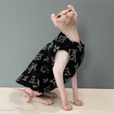 LOUIS VUITTON ブランド 猫 犬服 ペットウェア 可愛い 冬服 ベスト ルイヴィトン 無毛猫服 もこもこジャケット 防寒 気心地よい 通気性 おしゃれ 洋服 秋冬服 コート 小中大型ペット対応 XS~3XL