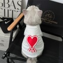 アミパリス ペット 犬服 tシャツ ブランドAMI PARIS 犬服 猫の半袖シャツ ペットの春夏秋シャツ 流行りハート柄 流行り わんちゃんの上着 おしゃれ T-シャツ 半袖 猫服 S~2XL 中小型ペット 激安