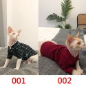 LOUIS VUITTON ブランド ペットウェア 猫の服 厚手tシャツ 暖か タイツ ルイヴィトン 子犬の半袖シャツ 超小型犬 小型犬 可愛い猫服 子犬 チワワ トイプードルの洋服 部屋着 散歩服 XS~2XL 激安 