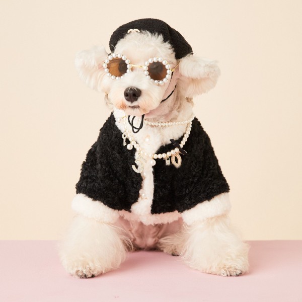 シャネル ブランド 犬服 犬の冬服 おしゃれ 韓国風 CHANEL 犬 もこもこ服 ふわふわ 暖かい わんちゃん防寒コート ペット洋服 かわいい フリースコート 寒さ対策 XS~XL 中小型ペット 激安