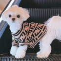 フェンディペット用品 ドッグウェア 冬 FENDI ブランド 犬 用セーター 猫 ニット パロディー おしゃれ FF柄 防寒コート 柔らかい おしゃれ 暖かい ブランド ペット洋服 犬服 Fendi ネコウェア 韓国  かわいい S~XL