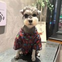 ハイブランド LV ペット 犬 服 ペットシャツ 半袖 ルイヴィトン わんちゃん 春秋シャツ 中小型ドッグ服 猫のプリントシャツ 薄手 着心良い 動きやすい 前ボタン式 着脱安い かわいい ペット洋服 日焼け止め S`2XL