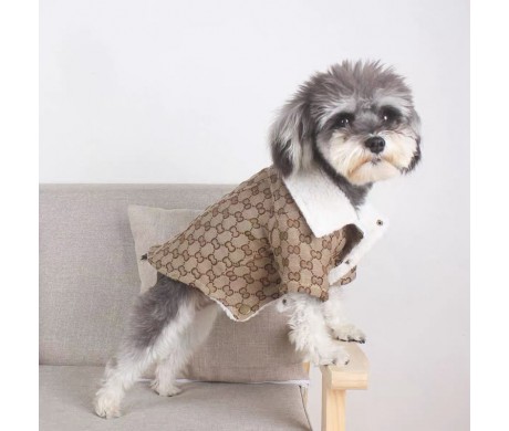 グッチ 犬 ジャケット 冬 パロディ バーバリー 犬猫セーター 韓国 LV ペット用クッション