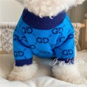 gG ブランド ペット 犬 防寒服 パロディ ペットセーター 毛糸 ニット 厚手 猫服 カットソー 伸縮性あり GG柄 犬服  柔らかい 快適 ペット服 カワイイ 明らかの色 元気 おしゃれ 激安