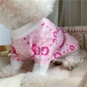 gG ブランド ペット 犬 防寒服 パロディ ペットセーター 毛糸 ニット 厚手 猫服 カットソー 伸縮性あり GG柄 犬服  柔らかい 快適 ペット服 カワイイ 明らかの色 元気 おしゃれ 激安