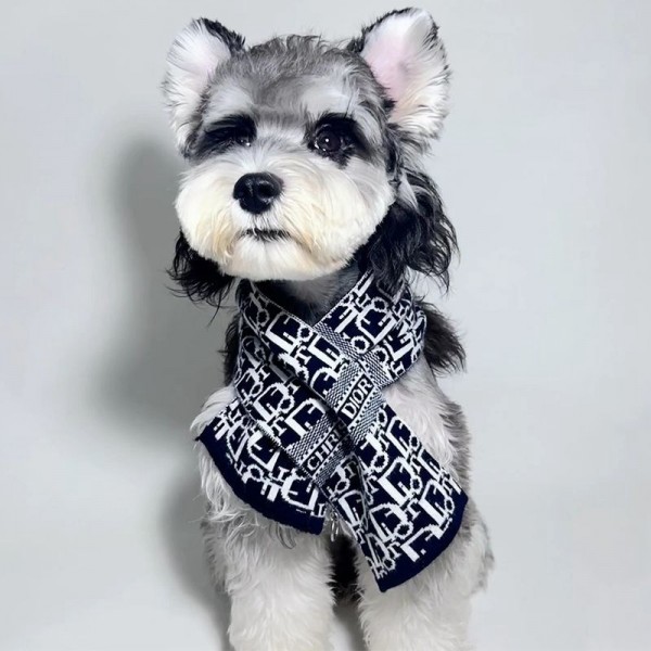 ブランド Dior 犬用品 犬用 マフラー ディオール 犬 猫 スカーフ 韓国 ニット 秋冬 防寒用品 おしゃれ ペット用 かわいい スカーフ 暖か 猫 冬 おしゃれ 犬猫対応 外出着 記念撮影