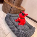 ルイヴィトン Supreme ペットベッド デニム地 louis vuitton ふみふみ猫ベッド 犬 高級感 GG ペットソファー 小型/中型犬用 クッション モチモチ3D綿 ふわふわ 暖か リバーシブル通年 洗える おしゃれ 高級感 