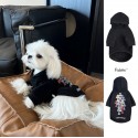 CHROME HEARTS ペット服 秋冬 パーカー 犬用 猫用 スウェット クロムハーツ ペット洋服 流行りブランド犬用トレーナー 猫服 犬猫用品 小型犬/中型犬向け おでかけ 散歩用 犬服 ペット服 ドッグウェア 暖か XS~2XL