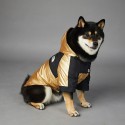 ザノースフェイス風 犬用 レインコート 雨具 ブランド the north face パロディ 犬グッズ ワンちゃん 服 フード付き カッパ 可愛い 調整ゴム付き ポケット付き 洗える 梅雨対策 脱着簡単 通気 軽い 快適 防水 防風 散歩 両足袖  中型犬 大型犬