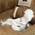 CELINE ブランド ペット服 秋冬 厚手Tシャツ セリーヌ 犬の服 猫ベスト 犬 無袖シャツ 犬服 かわいい スパンコール刺繍入り おしゃれ 動きやすい 衣装 脱毛保護 ファッション ペット洋服 犬パーカー 暖かい 中大型ペット 