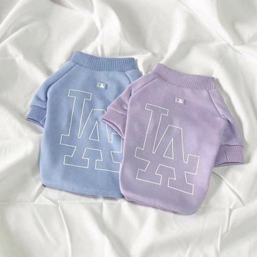 MLB Korea ブランド ペット用品 犬服 tシャツ 犬猫パーカー  かわいい newera 猫洋服 大き目ロゴ おしゃれ ペット服 スウェット 厚手Tシャツ 韓国 通販 T-シャツ 半袖 猫服 両足Tシャツ 激安 XS~2XL