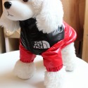 gg コラボ The North Face ペット服 犬服 パロディ ペット用防寒コート  ザノースフェイス風 犬のダウンジャケット 犬用綿服 防風 防雪 ドッグ中綿ジャケット ペット用お出かけ洋服 暖かい 裏起毛 寒さを対策 ファッション