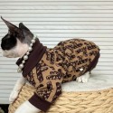 ブランド FENDI 猫服ｔシャツ ペット服 パーカー フェンディ 防寒 猫ウェア 無毛猫 スフィンクス服 暖かい 通気性 小中型ペット 変身服 衣装 猫ウェア 半袖シャツ 人気 仮装 XS~3XL