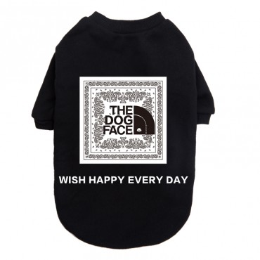 the north face風 ザノースフェイス ペット服 パロディ 犬服パーカー ブランド ドッグ用トレーナー Tシャツ 薄手 半袖シャツ 春秋冬向け ファッション ペットのスウェット おしゃれ 着心地よい 中大型ペット適応