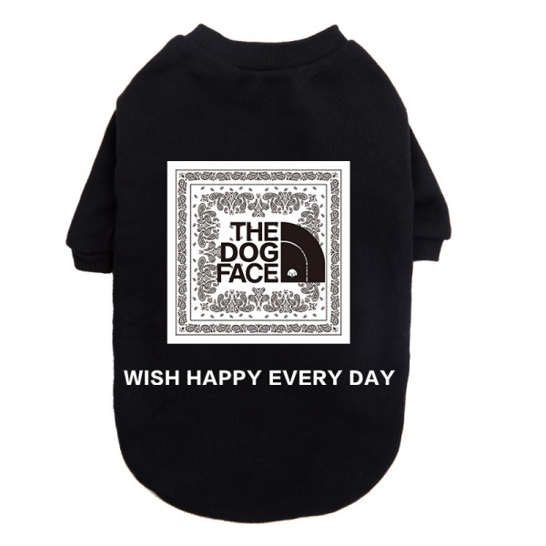 the north face風 ザノースフェイス ペット服 パロディ 犬服パーカー ブランド ドッグ用トレーナー Tシャツ 薄手 半袖シャツ 春秋冬向け ファッション ペットのスウェット おしゃれ 着心地よい 中大型ペット適応