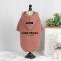 流行り ブランド エッセンシャルズ 犬の服 オーバーオール 厚手パーカー ESSENTIALS ペットの服 犬猫服 散歩用 洋服 犬服 スウェット 防寒コート 防寒着 おでかけ 裏起毛 寒さを対策 ファッション 中大型ペット M~5XL