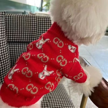ハイブランド GG ペット 犬服 ドッグウェア 犬 猫 セーター ファッション 暖かい デザイン gg 犬 カーディガン ペット洋服 キュート 保温ニット服 犬のカットソー ニットコート 中小型ペット S~2XL 着心地よい