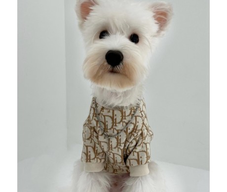 Dior 犬用セーター カウズ ペット中小型犬の服 シャネル 猫犬 ハーネスリード