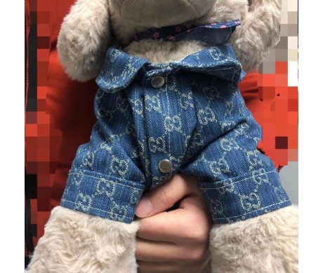 グッチ 犬のデニムコート Gucci ペット用首輪リード ルイヴィトン 男女兼用シャツ