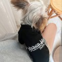 ブランド メゾン マルジェラ Maison Margiela ペット服 犬用tシャツ 春夏ウェア 半袖シャツ 猫の服 トップス 上着 ペット洋服 ブラック かわいい 綿 日焼け止め 肌に優しい 通気性 xs~2xl