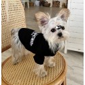 ブランド メゾン マルジェラ Maison Margiela ペット服 犬用tシャツ 春夏ウェア 半袖シャツ 猫の服 トップス 上着 ペット洋服 ブラック かわいい 綿 日焼け止め 肌に優しい 通気性 xs~2xl