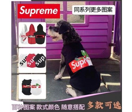 Supreme 犬パーカー プラダ ペット洋服 ドレス シャネル ペット用品ヘアピン