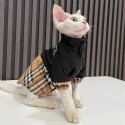 ブランド バーバリー ペット服 BURBERRY 猫服 スフィンクス服 ジャケットコート 暖かい 猫の洋服 かわいい 着心地よい デボンレックス用 小型ペット服 アウターコート 高品質 ファッション