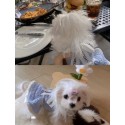 シャネル Chanel 可愛い 犬服 ワンピース 秋冬 ペット服 ニットドレス 防寒 暖かい 猫の服 お姫様 ドッグウェア ニットセーター 蝶結び 人気 小中型犬 洋服 散歩着 記念撮影 お出かけ 中小型ペット服 2xs~m