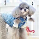 ヴィトン ペット洋服 デニムジャケット 犬服 デニムベスト ルイヴィトン/LV 春夏 ドッグウェア かわいい ペット服 ハイブランド 超高品質 オシャレ 猫の服 中小型犬の服 ファッション 人気 